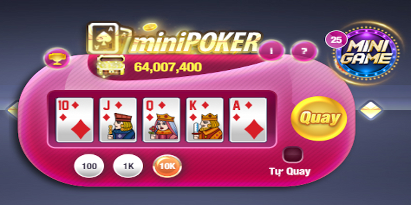 Hướng dẫn cụ thể về cách chơi mini poker