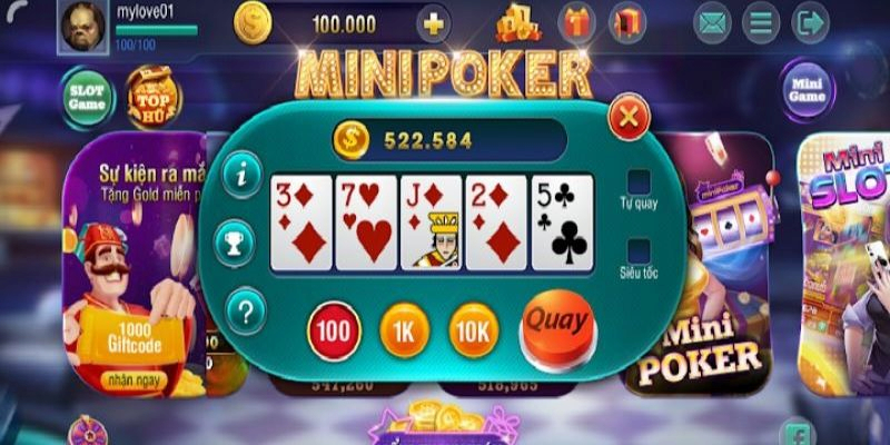 Một số lưu ý khi chơi mini poker